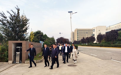 团市委、市贸促会、市青企协一行到冠军集团泾河产业园考察交流